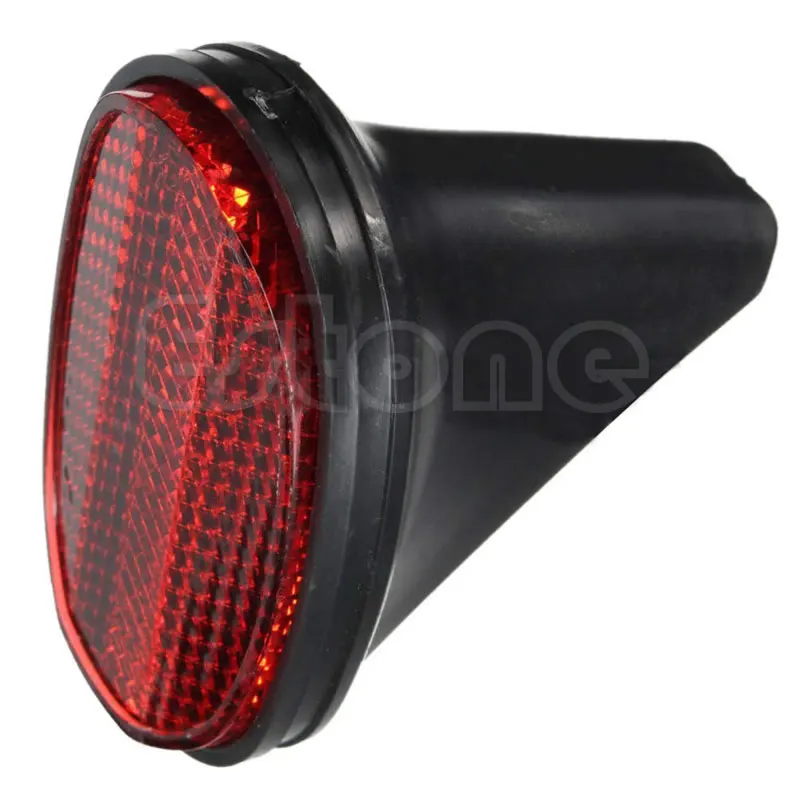 Bike Mudguard, Classic Bicycle Oval Rear Mudguard Outdoor Cycling Safety Warning Reflector Red Cycling Warning Protector