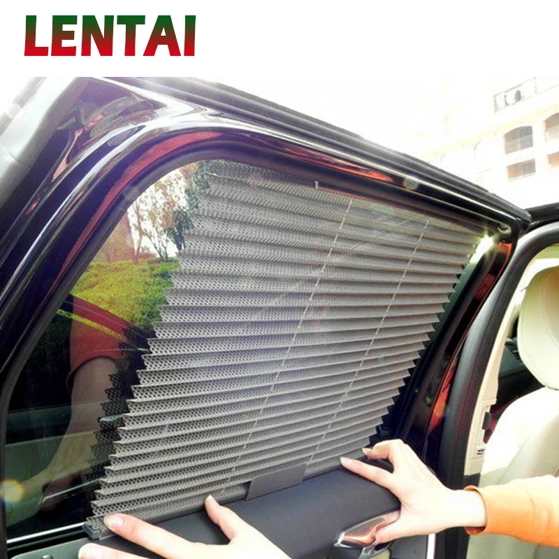 LENTAI 1PC Car pleated curtains Automatic folding sun shade For VW Golf 4 7 5 MK4 Mazda 6 cx-5 Peugeot 206 207 208 508 Touareg