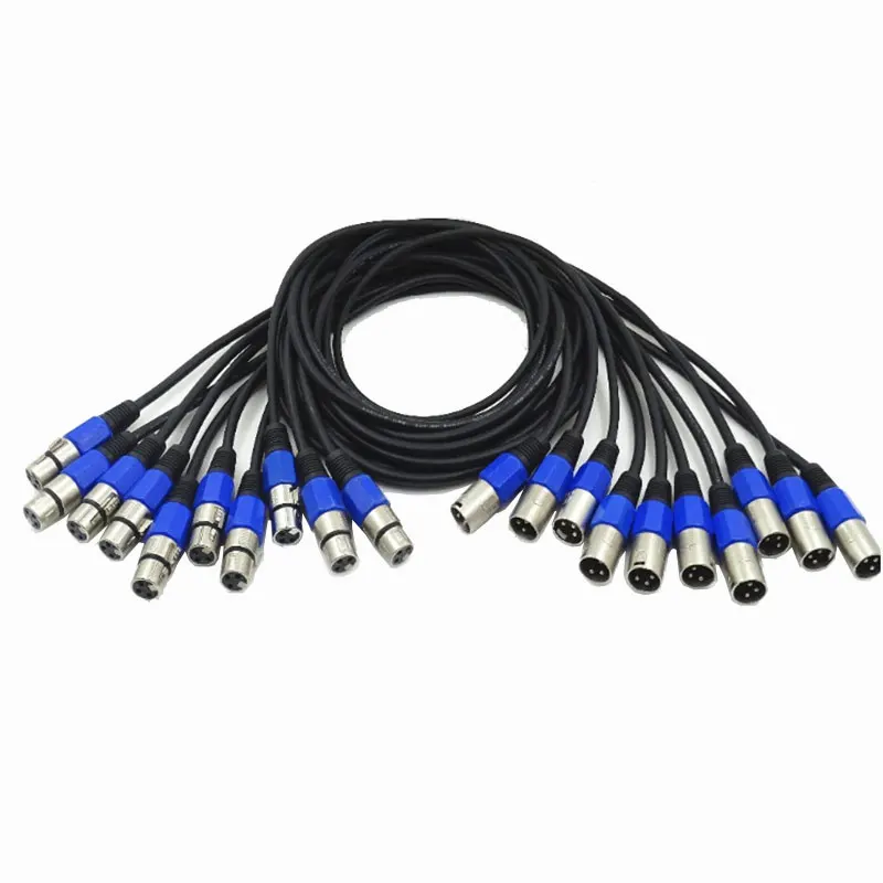 

Dyue 10pcs/lot DMX CABLE 3.5ft XLR 1 Meter 3pin Signal Connection Shielded XLR Male to Female for Moving head Fogger par can