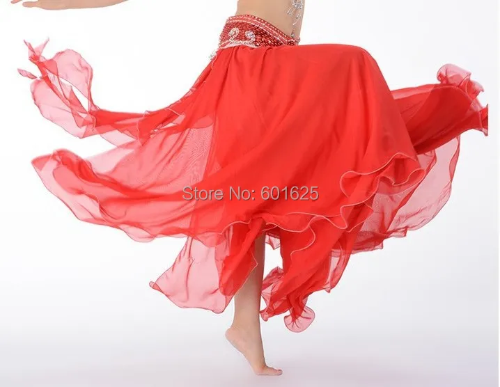 HOT SELLING BELLY DANCE EAR SKIRT SLIT IN BOTH SIDE 11 COLOR IN