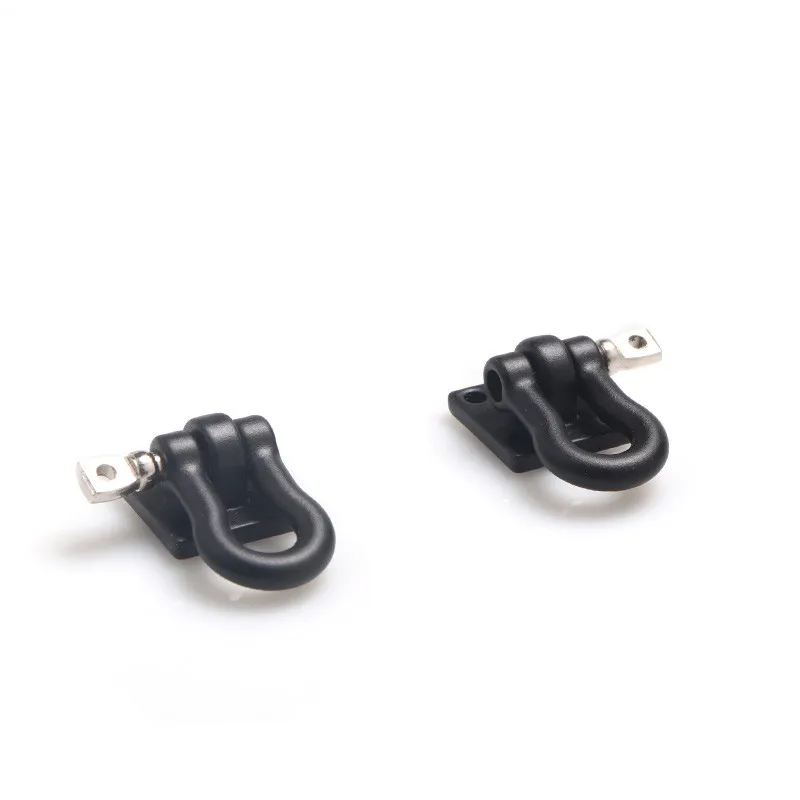 2pcs RC Car Metal Trailer Shackle Rescue Tow Hook for 1/10 RC Crawler Traxxas TRX4 Axial SCX10 90046 RC4WD D90 TF2 Tamiya CC01