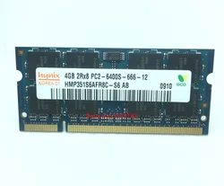 Notebook geheugen hynix DDR2 4 GB 800 MHz PC2-6400S Originele authentieke DDR 2 4G Laptop RAM 200PIN SODIMM