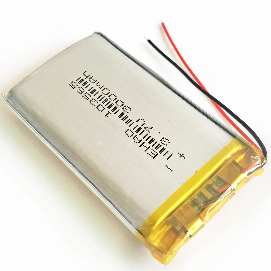 Bateria de Lítio Recarregável LiPo, Li Cells para GPS, PSP, DVD, E-book, Tablet, PC, Relógio Inteligente, Power Bank, Polímero, 3.7V, 3000mAh, 103565