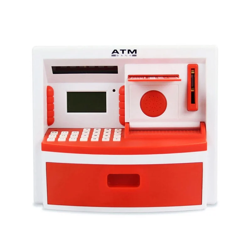 Safety Mini ATM Money Box Electronic Digital Piggy Bank Music Password Saving Coins Cash cofre Chinese Speech as Children Gift