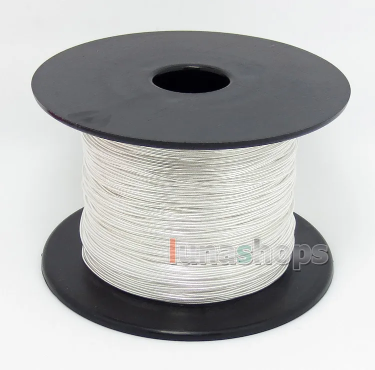 LN004489 100m 27AWG Acrolink Pure Silver + Pure Gold Signal  Wire Cable 19/0.08mm2 Dia:0.72mm For DIY