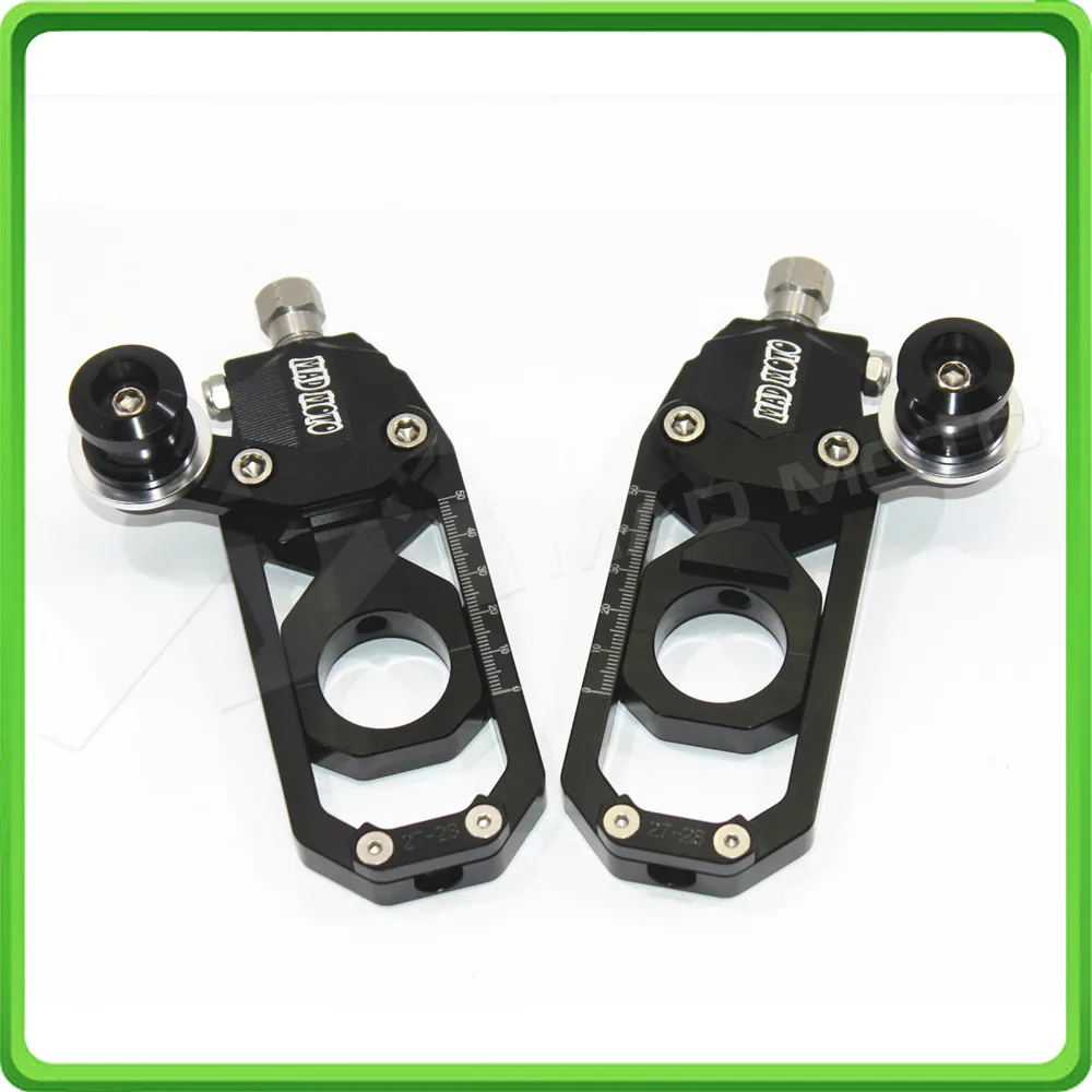 

Motorcycle Chain Tensioner Adjuster with bobbins kit for Yamaha FZ1 2006 2007 2008 2009 2010 2011 2012 2013 2014 2015 Black