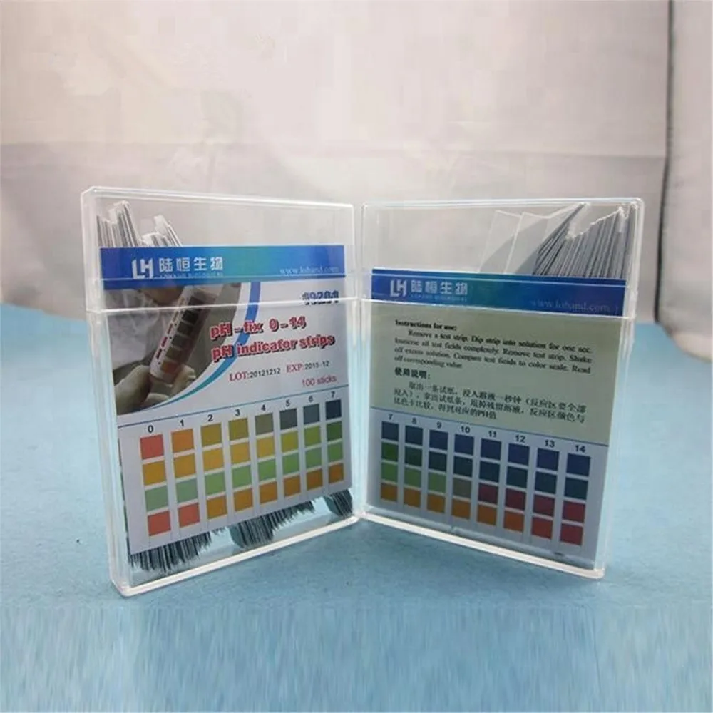 

100 Strips 0-14 PH Test Strip Alkaline Acid Indicator Paper Universal Lab Test Paper For Liquid Soil Aquariums Measuring Mayitr