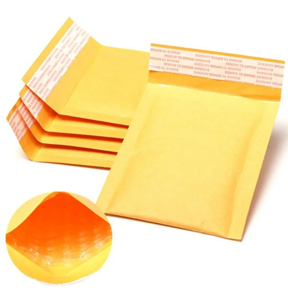 Wholesale 100pcs/lot Manufacturer Kraft Bubble Bags Mailers Padded Envelopes Paper Mailing Bags 11X13cm