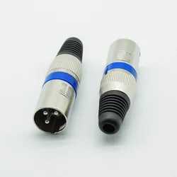 1pcs 3 Pin XLR Audio Cable Connector MIC Male Plug Jack Professional Microphone Wire Connector