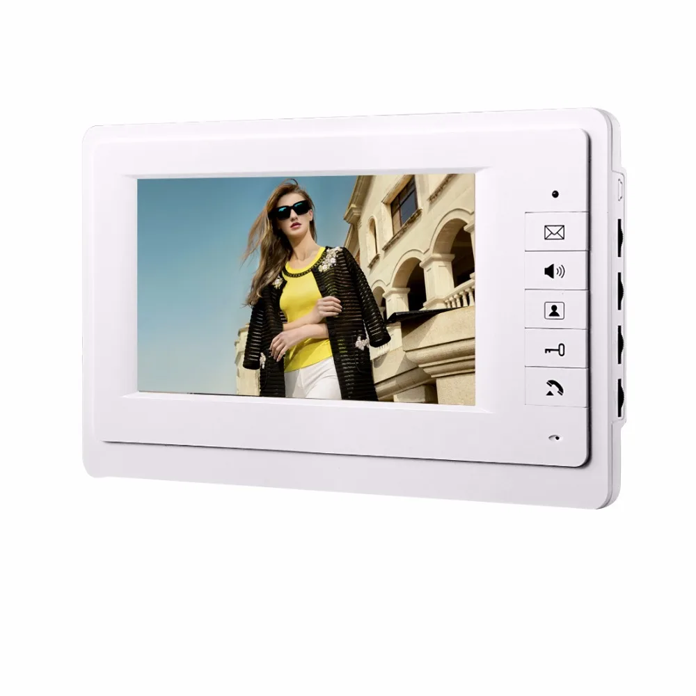 Sysd Video Deurbel Telefoon Systeem 7 ''Kleur Monitor Intercom Met Camera IP55 Regendicht Kit Ir Camera
