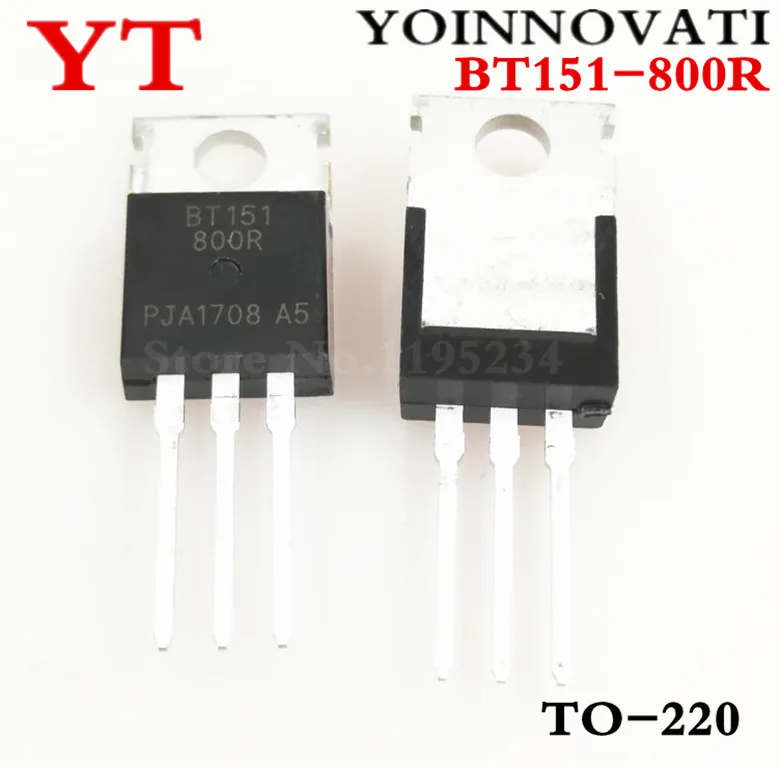 50pcs 100pcs BT151-800R BT151800R BT151-800 BT151  THYRISTOR 12A 800V TO220AB IC