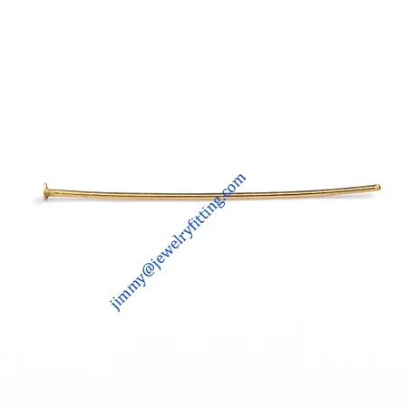 

Jewelry Making findings Raw brass metal Head Pins with flat end Scarf Pins jewellry findings 0.7*35mm shipping free