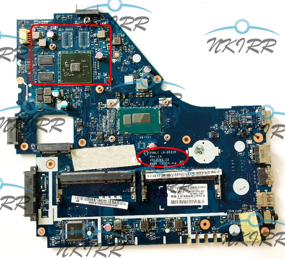 Imagem -03 - Placa-mãe para Aspire i7 i5 V5we2 La-9531p Nbmfp1100a Nbv8n11003 Nbmfp11005 E1572 532 E1-572g V5-561p Travelmate P455-m Z5wc2