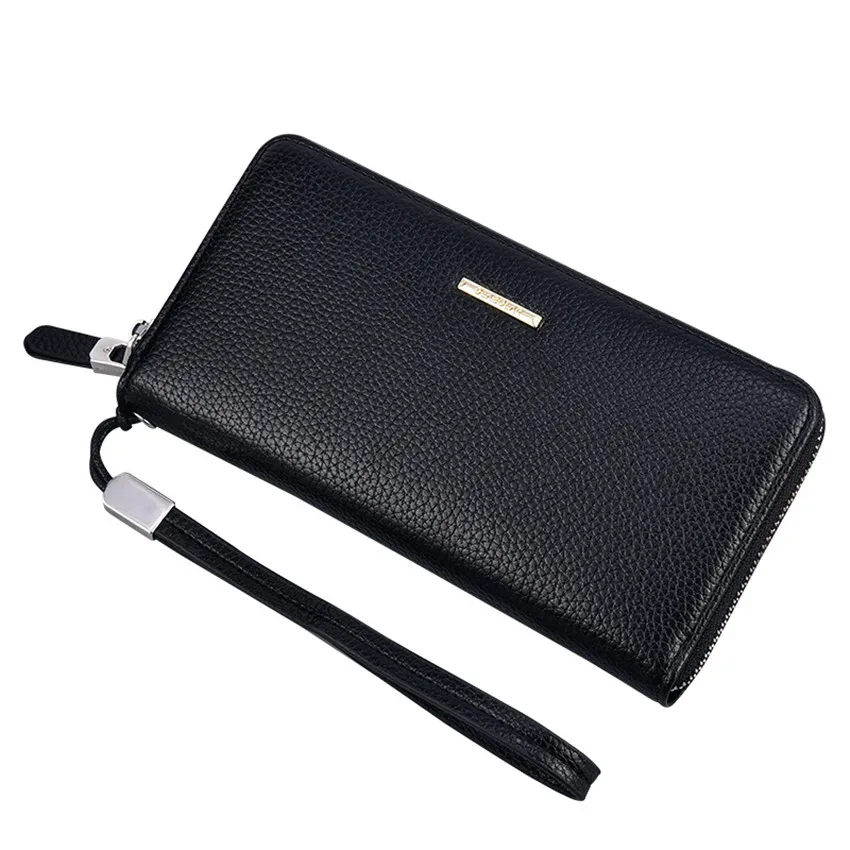 2020 Top New Men's Long Wallet Business Luxury Zipper Clutch Bag Male High Capacity PU Man Wallets Money Bag Quality Guarantee