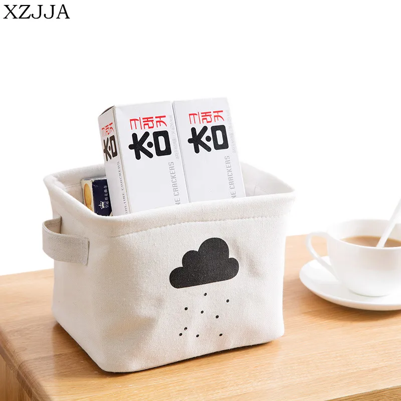 XZJJA Creative Desktop Storage Box Underwear Sock Organizers Stationery Toy Cosmetic Jewelry Sundries Storage Basket