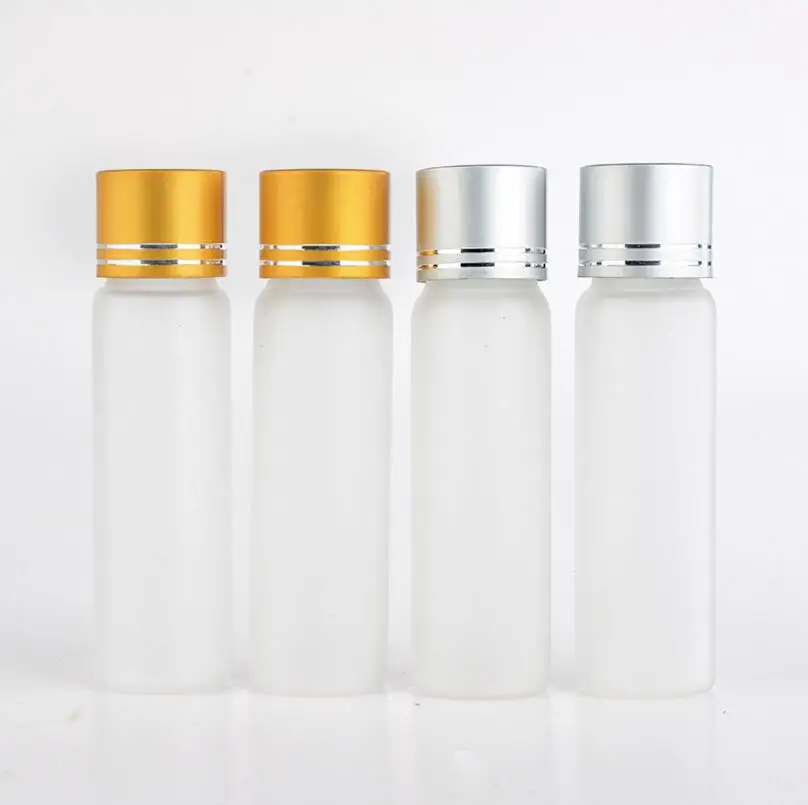 

Wholesale High Grade 20ML Mini Cute Frosted Glass Perfume Bottle With Cap Empty Cosmetic Case For Traveler