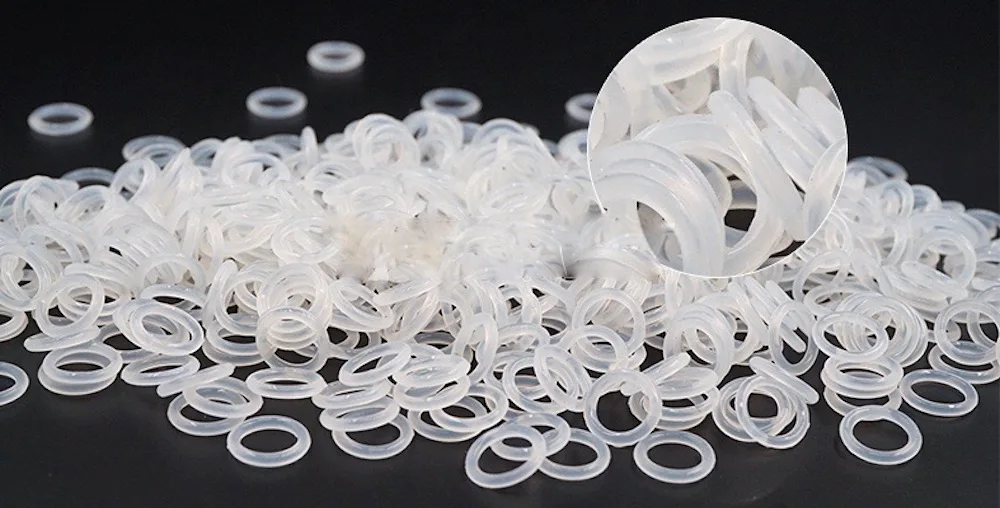 Custom CS 10x VMQ O Ring Seals Silicone Rubber Gaskets OD