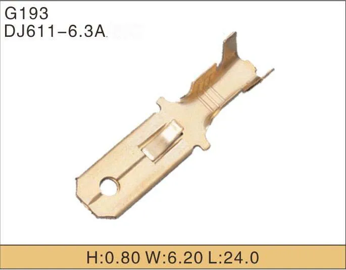 

Free shipping 100pcs car splices wire terminal Crimp terminal auto electrical tined terminal for connector DJ611-6.3A