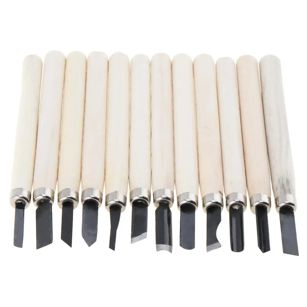 12pcs/set Professional Wood Carving Chisel Tool Set/ Woodworking Carving Tools /Woodcut Cutter Set