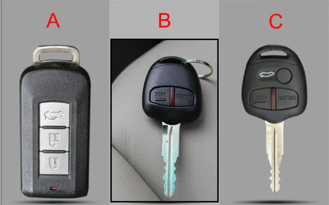 Car Leather Key Case cover keychain For Mitsubishi GT-PHEV XR-PHEV Delica Xpander L200 Mirage Samurai EX FORTIS