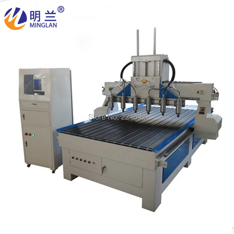 1325 1825 Cnc Engraving Machine With Six Spindles For Wood