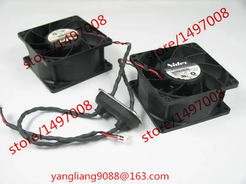 Nidec V35132-16LRCKF DC 24V 0.45A 80X80X38mm Two Fan Server Cooling Fan