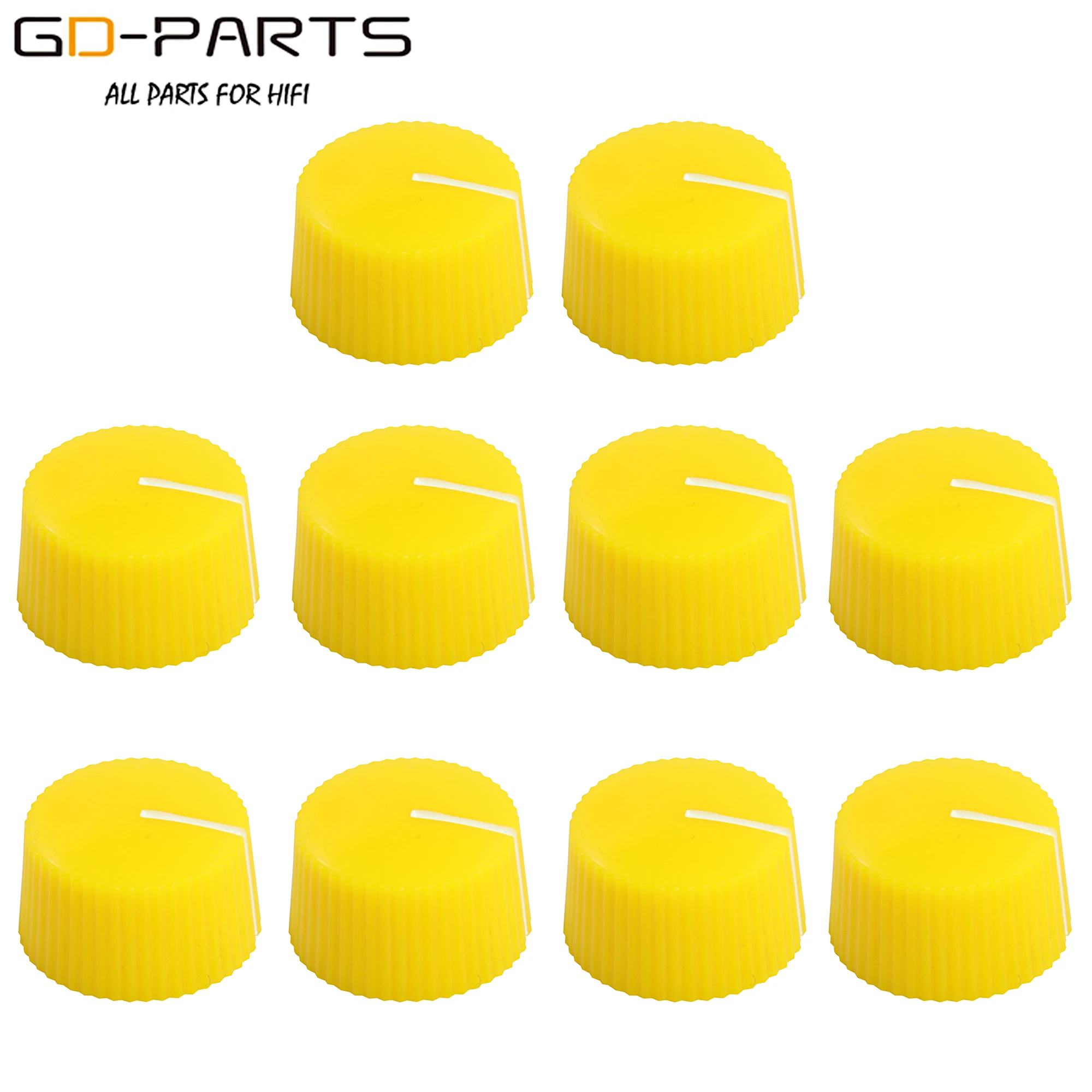 21x12 มม.พลาสติกโรตารี่ชุด Pointer ปุ่มปุ่ม 6.4mm 1/4 "สำหรับ Hifi เสียงกีตาร์ AMP pedal Overdrive Tone