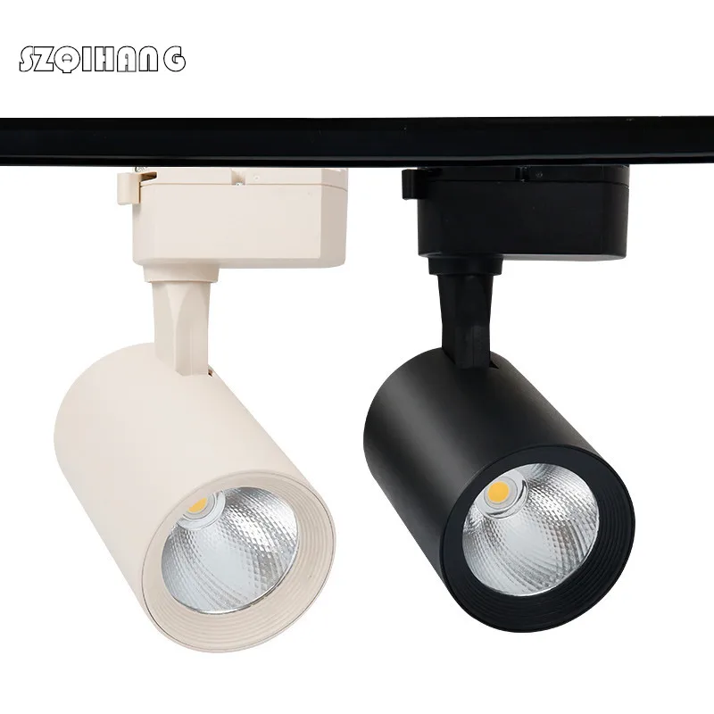 

Светодиодный Трековый светильник 20 Вт 30 Вт COB Rail Spot Light s Lamp LED s, трековое крепление, точесветильник светильник s, лампа для магазина, магазина, торговой выставки