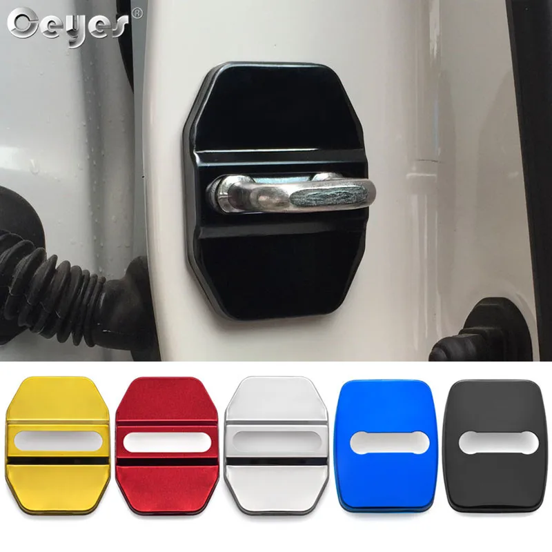 Ceyes Car Styling Auto Door Lock Cover Sticker Fit For Bmw M Mini F30 F10 E46 E90 E39 For Mercedes Benz Amg For Fiat Accessories