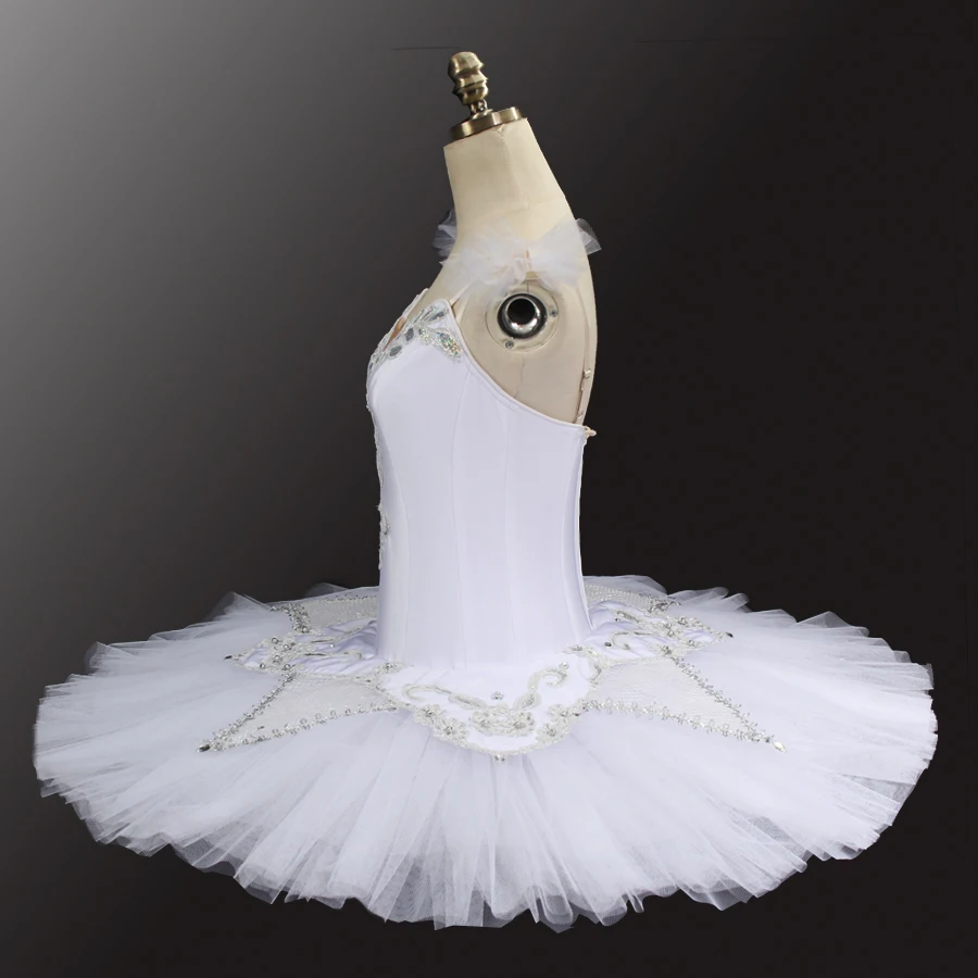 professional ballet tutu skirt  Raymonda, Paquita white swan lake ballet costumes classical ballet pancake tutus dress