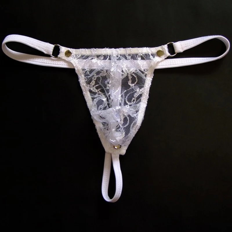 2019 gorąca, seksowna koronkowe stringi mężczyzn Sissy bielizna przejrzyste męskie Bikini stringi bezszwowe stringi dla mężczyzn jockstrap gay