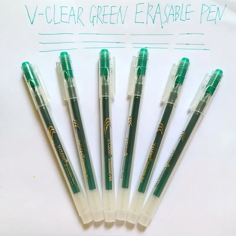 VCLEAR Classic Cute Erasable Green Ink Gel Pen For School Student Writing kawaii Erasable Gel Pen Office Stationery Supplies