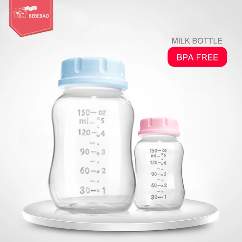 

New Breast pump accessories BEBEBAO Baby feeding Breast milk storage bottle standard mouth Storage leakproof PP storage bottles