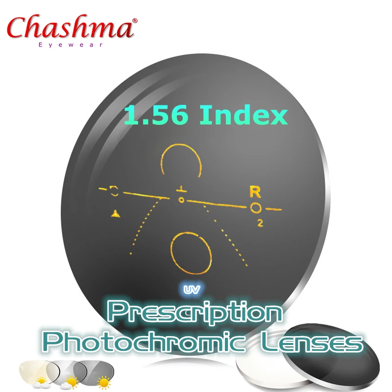 

1.56 Index Aspheric Progressive Photochromic Addition Multifocal Transition Lens Prescription Myopia/Hyperopia/Presbyopia 2 PCS