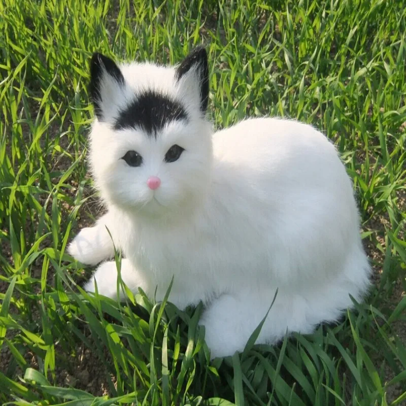 Simulation animal 30x16x16CM cat handicraft model polyethylene & furs Resin handicraft,props,decoration A774