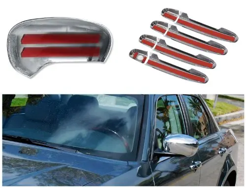 Chrome Door Handle +chrome Mirror Cover for 05-10 Chrysler 300 300c 300 limited 300 touring/ 300c hemi/ SRT8 Dodge Magnum 05-08