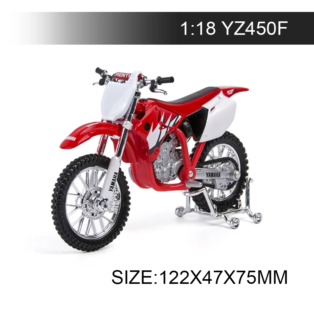 

Maisto 1:18 Motorcycle YAMAHA YZ450F Red Metal Diecast Models Motor Bike Miniature Race Toy For Gift Collection