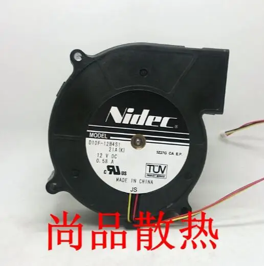 

Original D10F-12B4S1 12V 0.58A Nidec 10035 3 line projector cooling fan