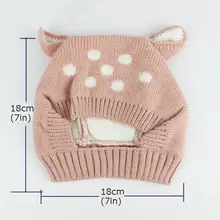 Winter Baby Deer Ears Knit Hat #6