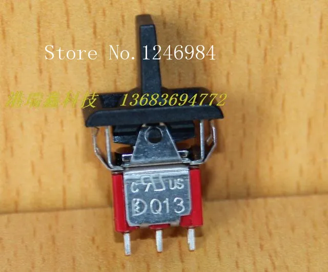 

[SA]P14 одиночный штатив Третья передача черная ручка маленький тумблер 3MS3 Тайвань Deli Wei коленчатый переключатель Q13 -- 50 шт./лот