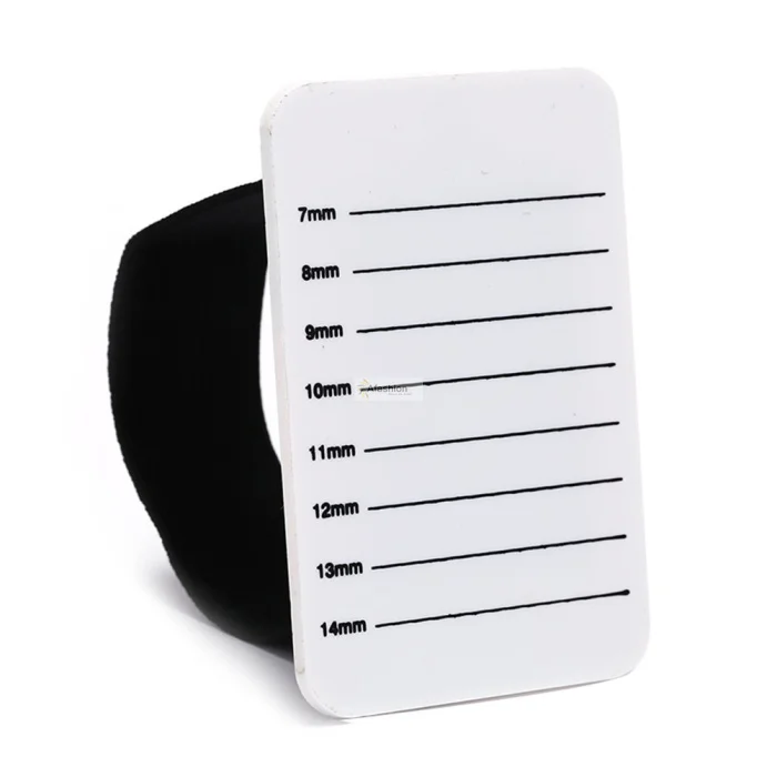 1pc acrylic eyelash holder with belt hand lash stand pallet lashes extension essential tools fake eye lash scale pad