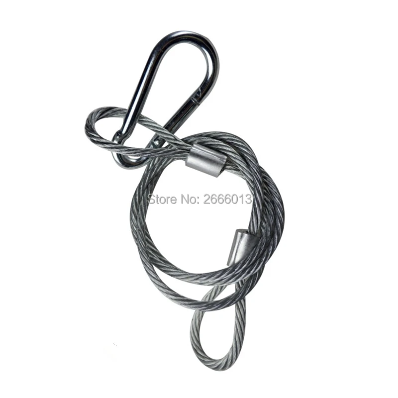 1 PCS 3FT Safety Cable Wire Stainless Steel Security Rope Max.Load 110lb for DJ Stage Lighting Par Light/Moving Head Light