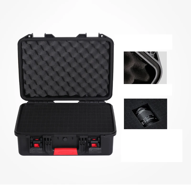 Outdoor Shockproof Waterproof Boxes Protective Safety Case Plastic Tool Box Dry Box Safety Equipment Tool Storage with Sponge