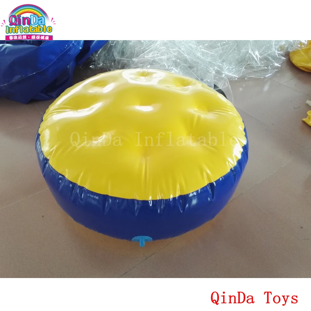 Water Park Toys 10 Pieces Of Inflatable Air Bouncer Floating Island ,1m Diameter Inflatable Round Water Mat