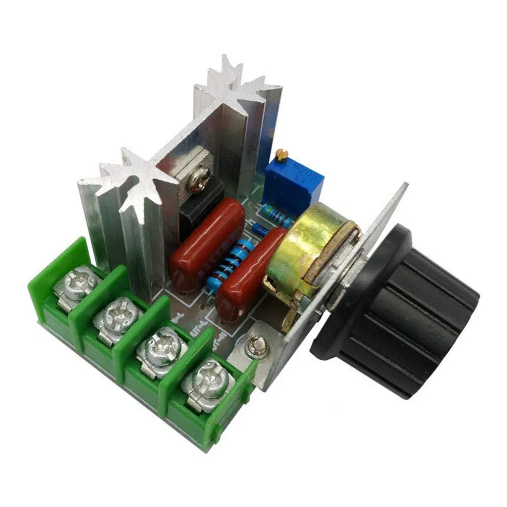 AC 220V 2000W SCR Voltage Regulator Dimming Dimmers Motor Speed Controller Thermostat Electronic Voltage Regulator Module