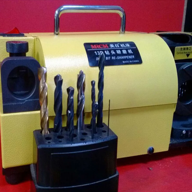 Easier Operation and No Skill Drill Sharpener Machine Drill Bit Grinding Machine in Yellow Color MR-13A