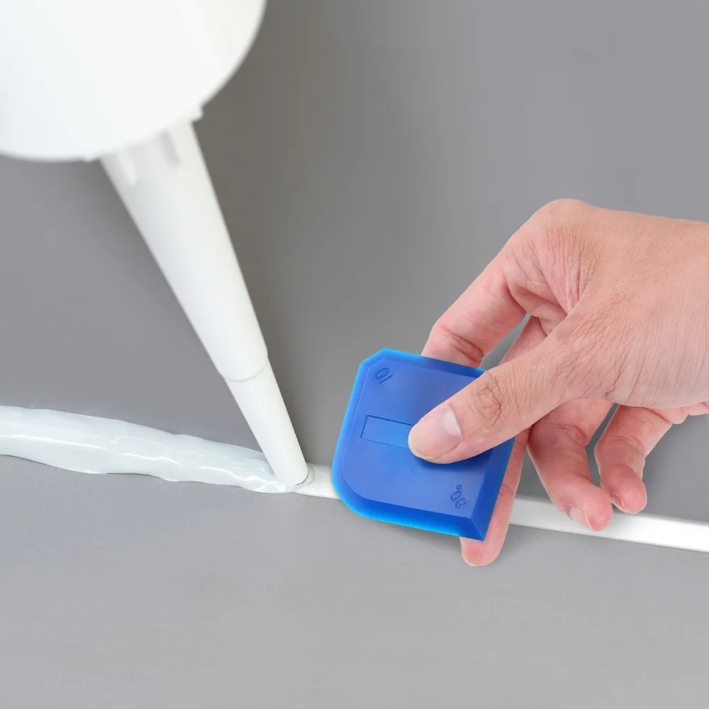 Di alta Qualità 4 pcs Strumento Sigillante Calafataggio Strumento di Kit per il Bagno Cucina e Cornici Guarnizioni Sigillante Sigillante Raschietto Silicone Spatola