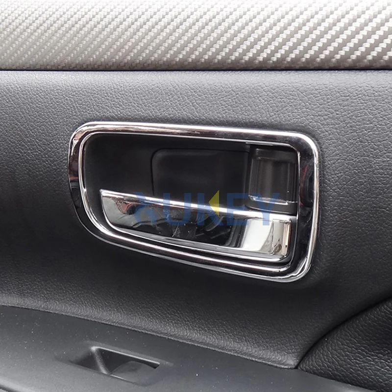 For Mitsubishi Outlander 2013 2014 2015 2016 2017 2018 Chrome Interior Door Handle Catch Cover Inner Bowl Trim Frame Decoration