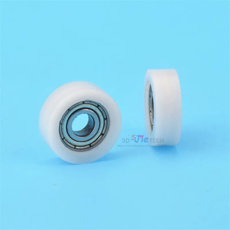 1pcs 5*17*6mm F type shifting door and window wheel, POM polyoxymethylene nylon, injection plastic bearing pulley 695zz