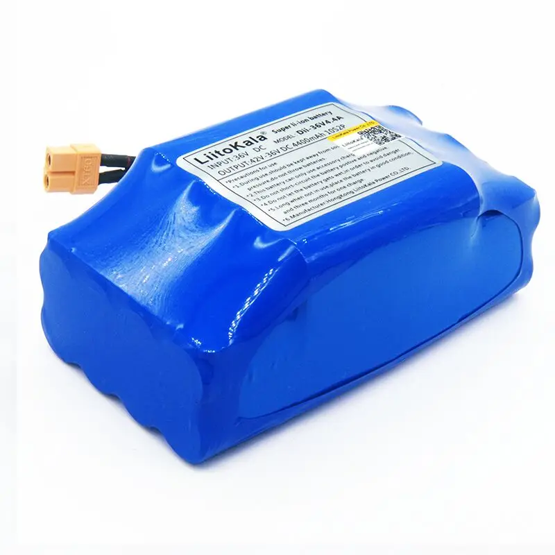 36V rechargeable li-ion battery pack 4400mah 4.4AH lithium ion cell for electric self balance scooter hoverboard unicycle